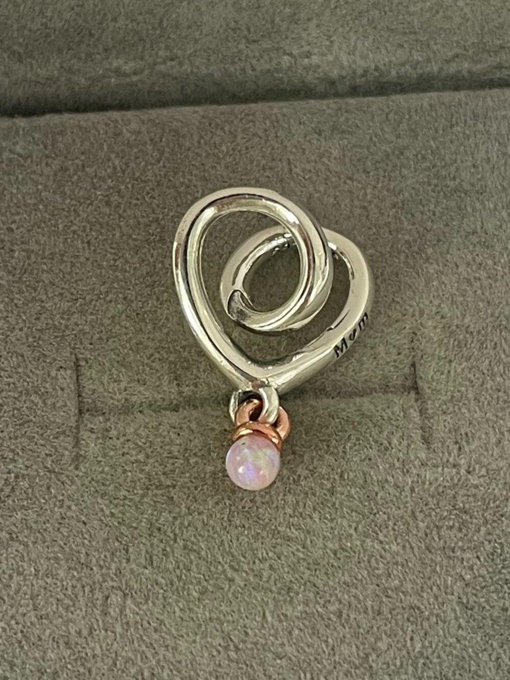 Pandora Two-tone Wrapped Heart Charm